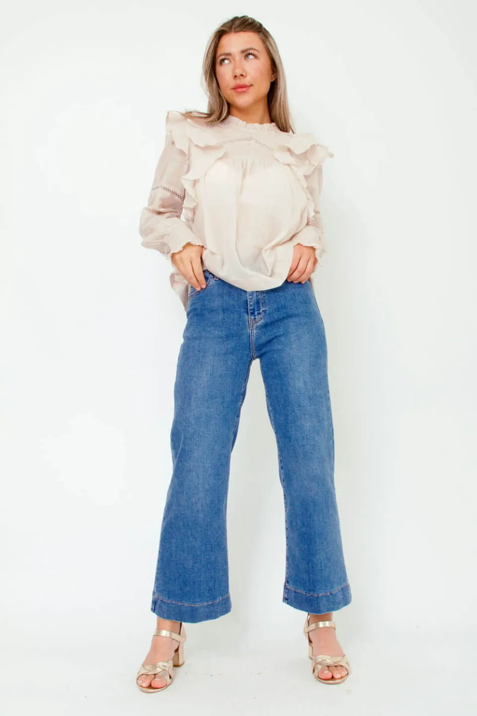 Windy Enkel Denim Jeans Broek