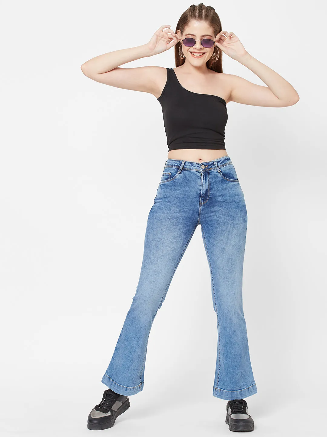 Women High-Rise Flare Jeans