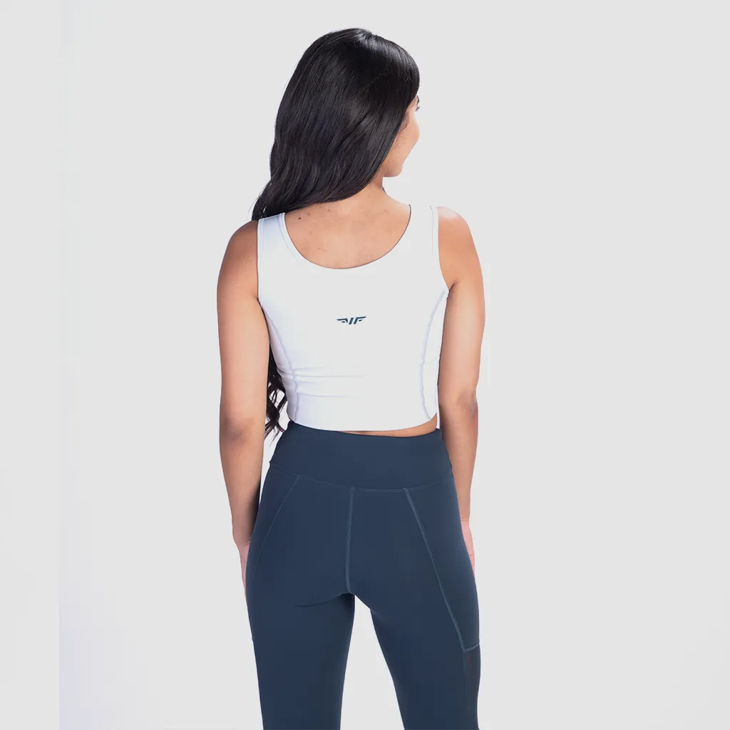 WOMEN MOVE CROP TOP (GREY)