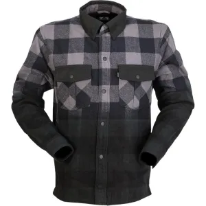 Z1R Duke Ombre Flannel Shirt - Gray/Black