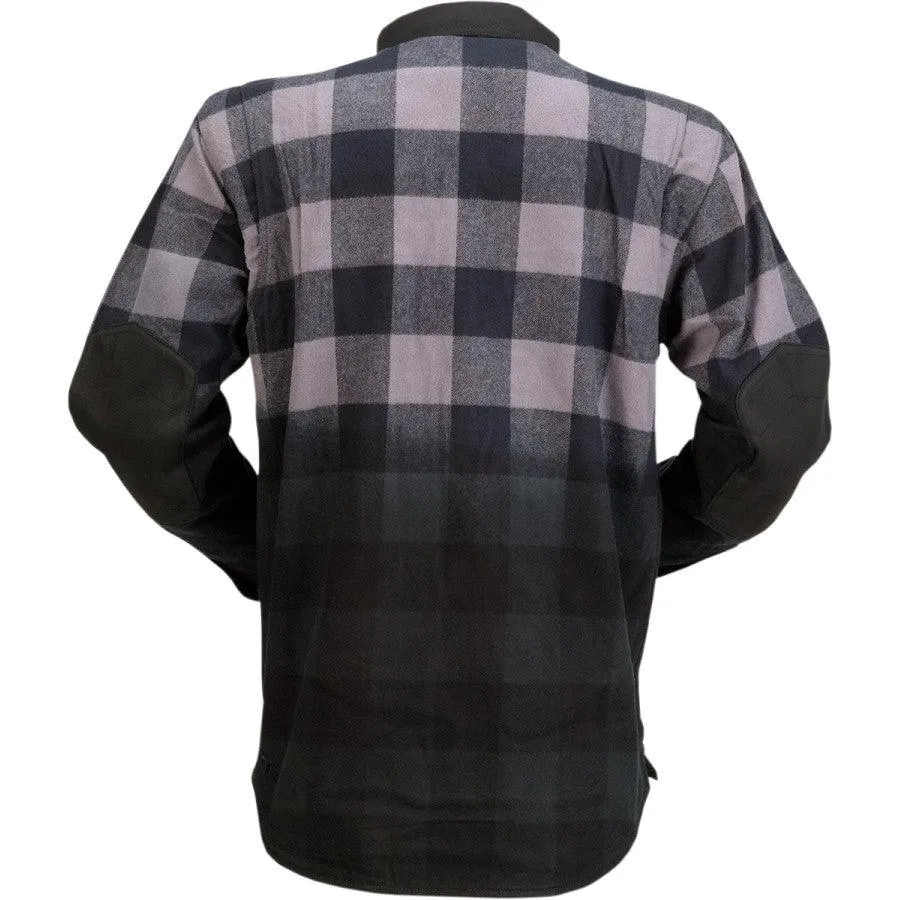 Z1R Duke Ombre Flannel Shirt - Gray/Black